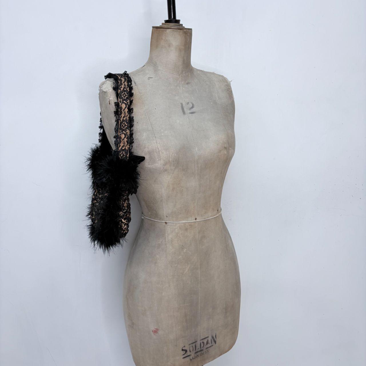 Lace fluffy grunge bag