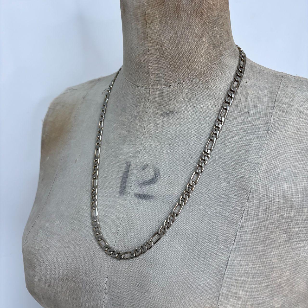 Silver chunky chain necklace