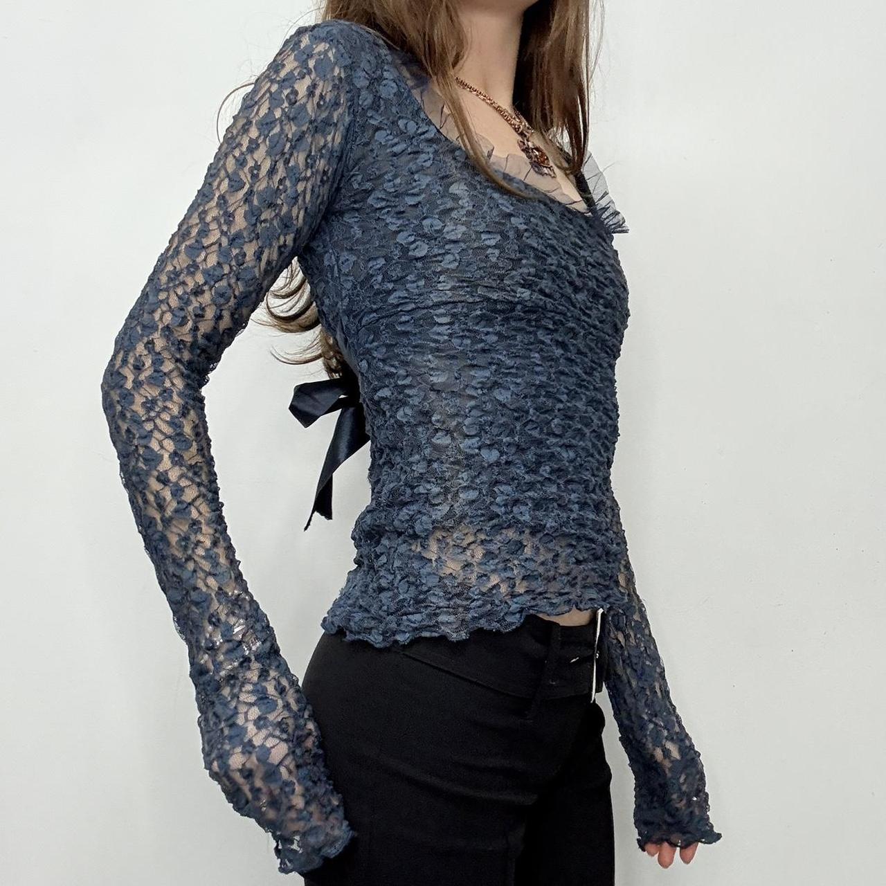 Blue lace fairy top