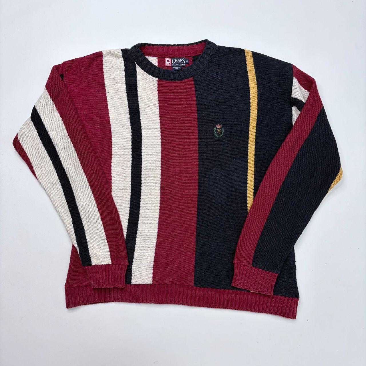 Striped oversized slouchy knit jumper
