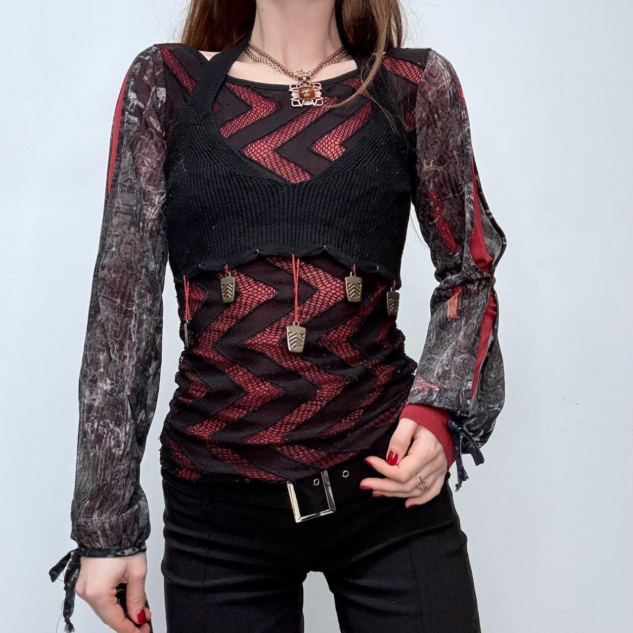 Save the Queen gothic grunge black top
