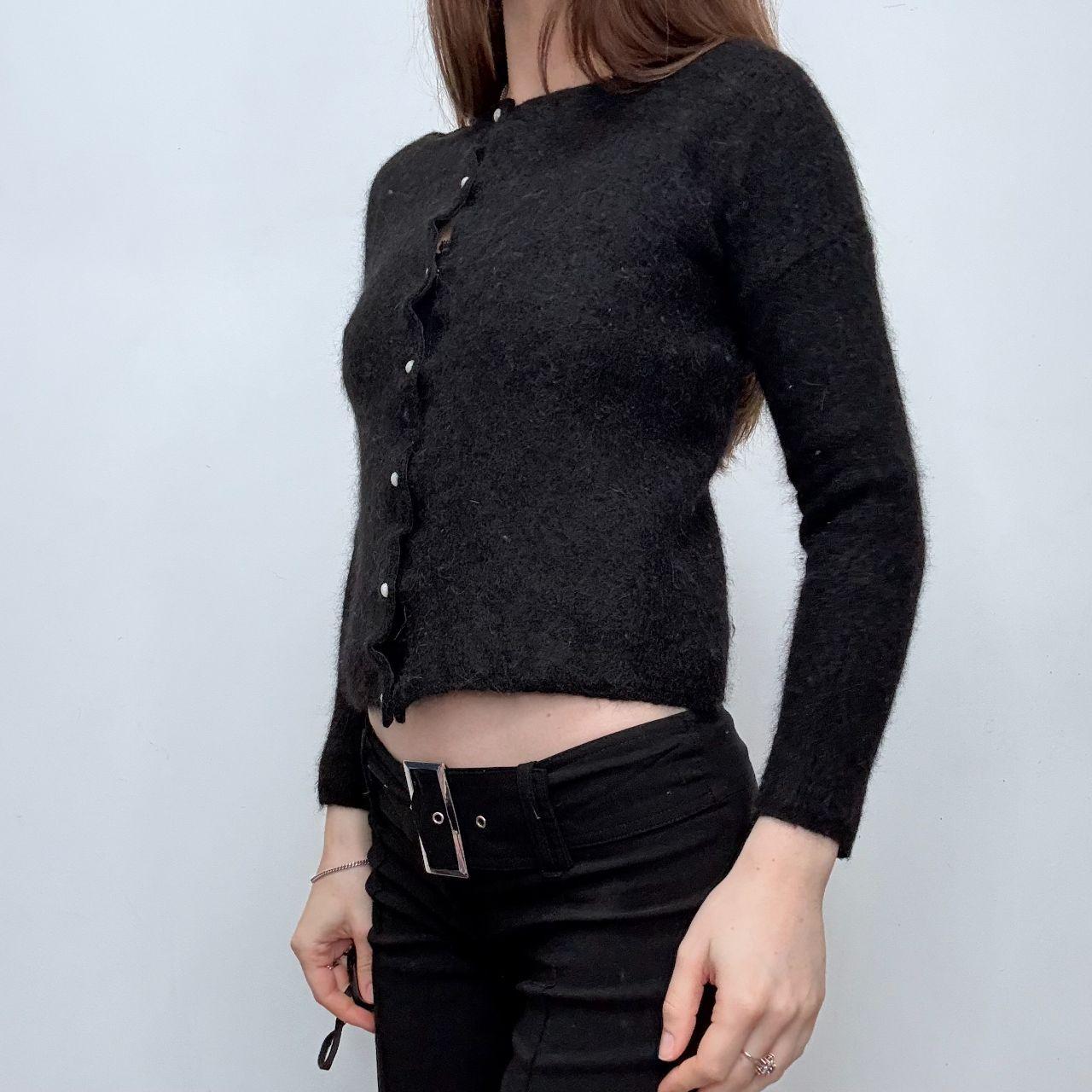 Black mohair sezane cardigan