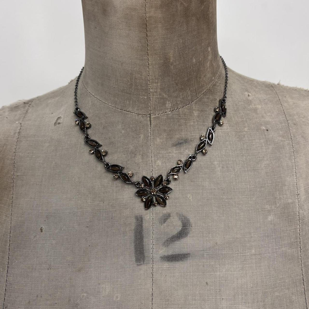 Gothic flower fairy necklace