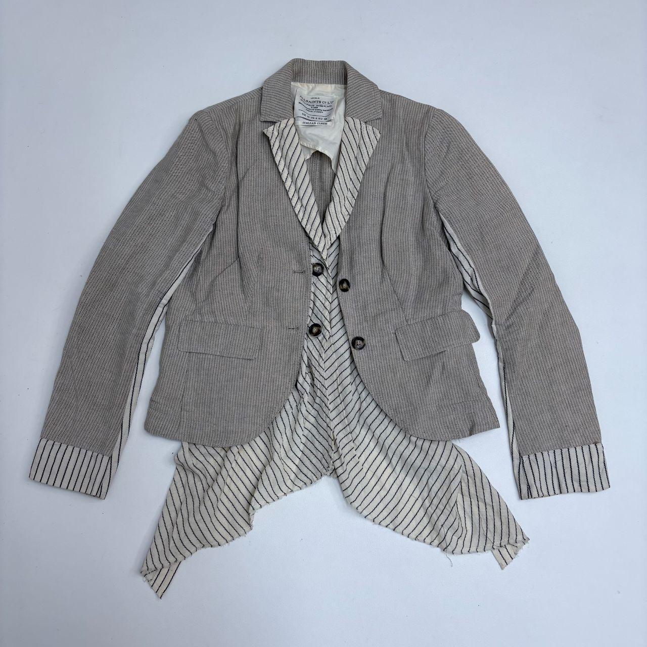 Layered allsaints pinstripe shirt blouse