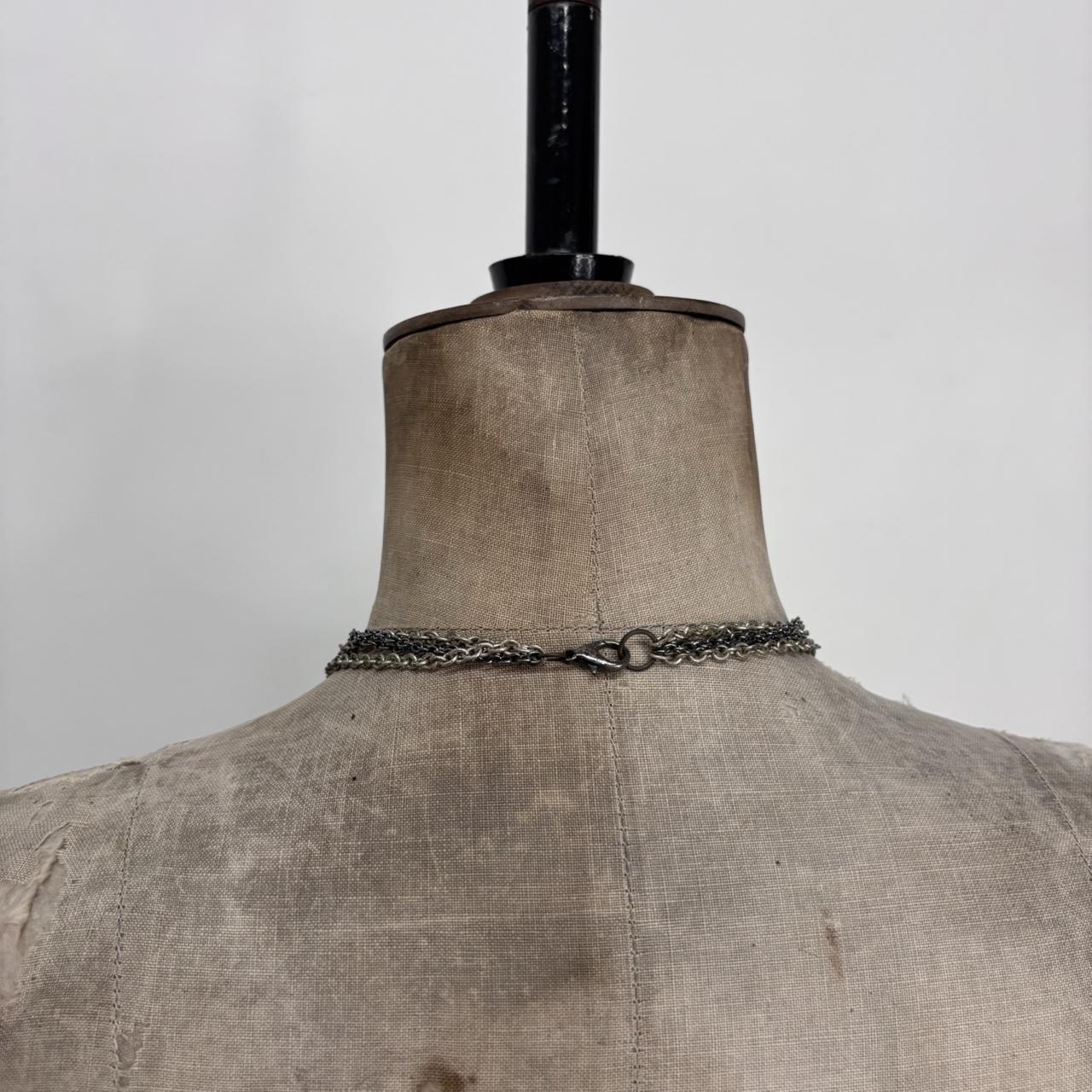 Chunky metal resin necklace