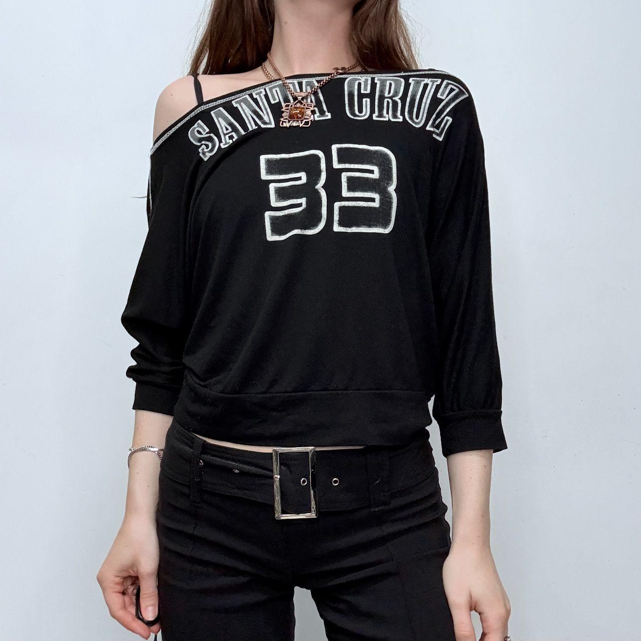 Black long sleeve graphic grunge t-shirt