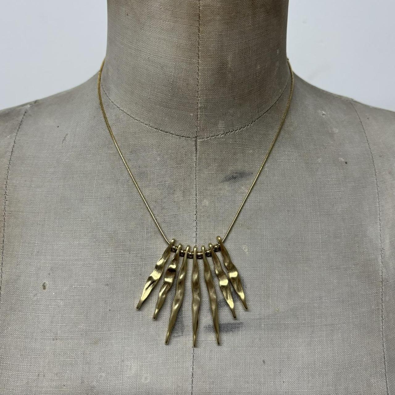 Gold shard layered necklace