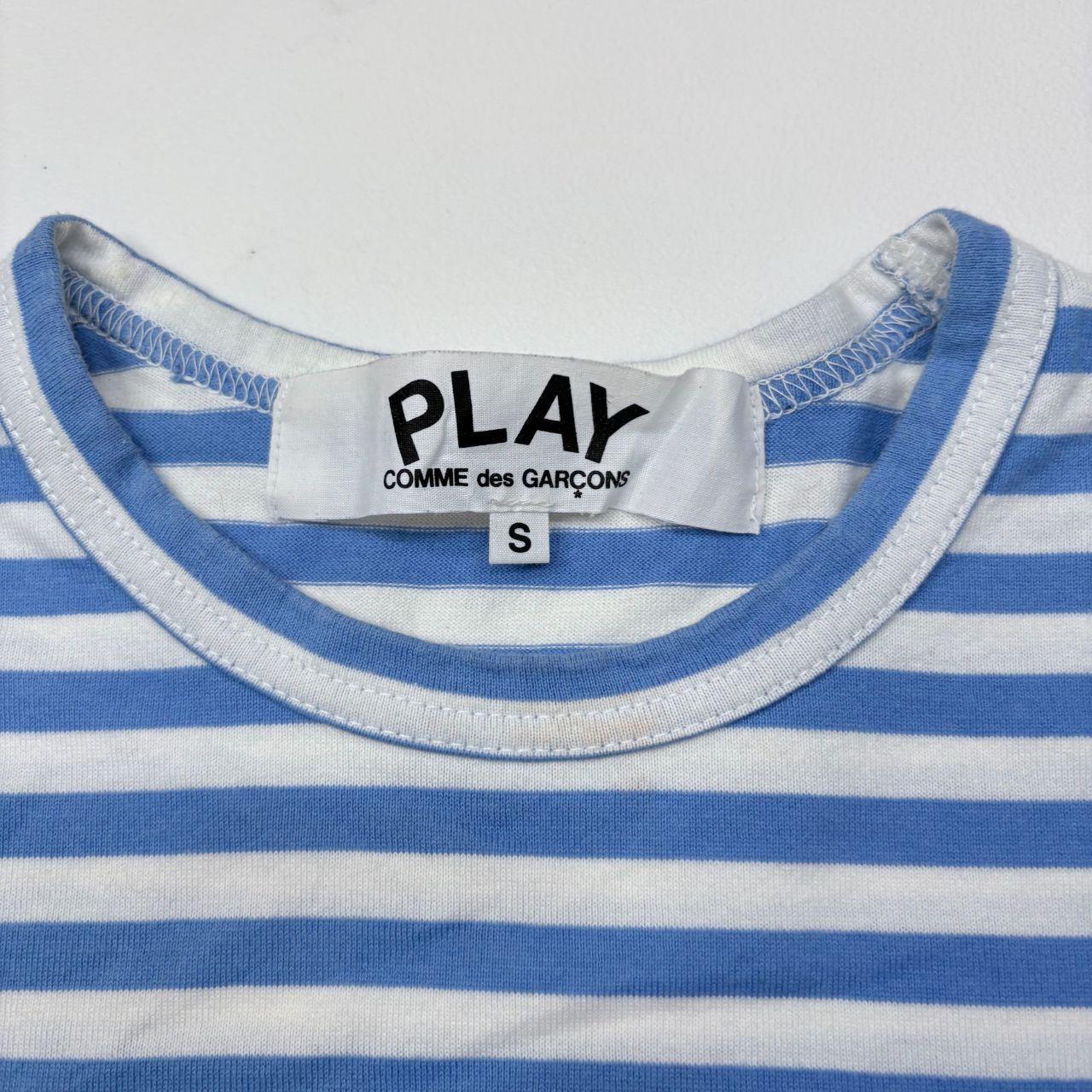 Striped comme des garcon blue t-shirt