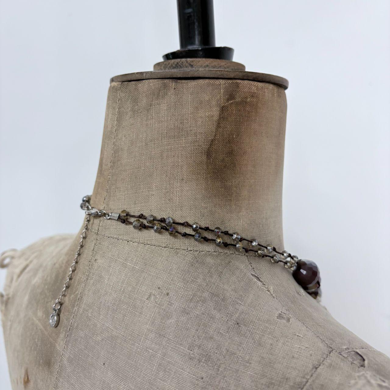 Chunky beaded ball necklace