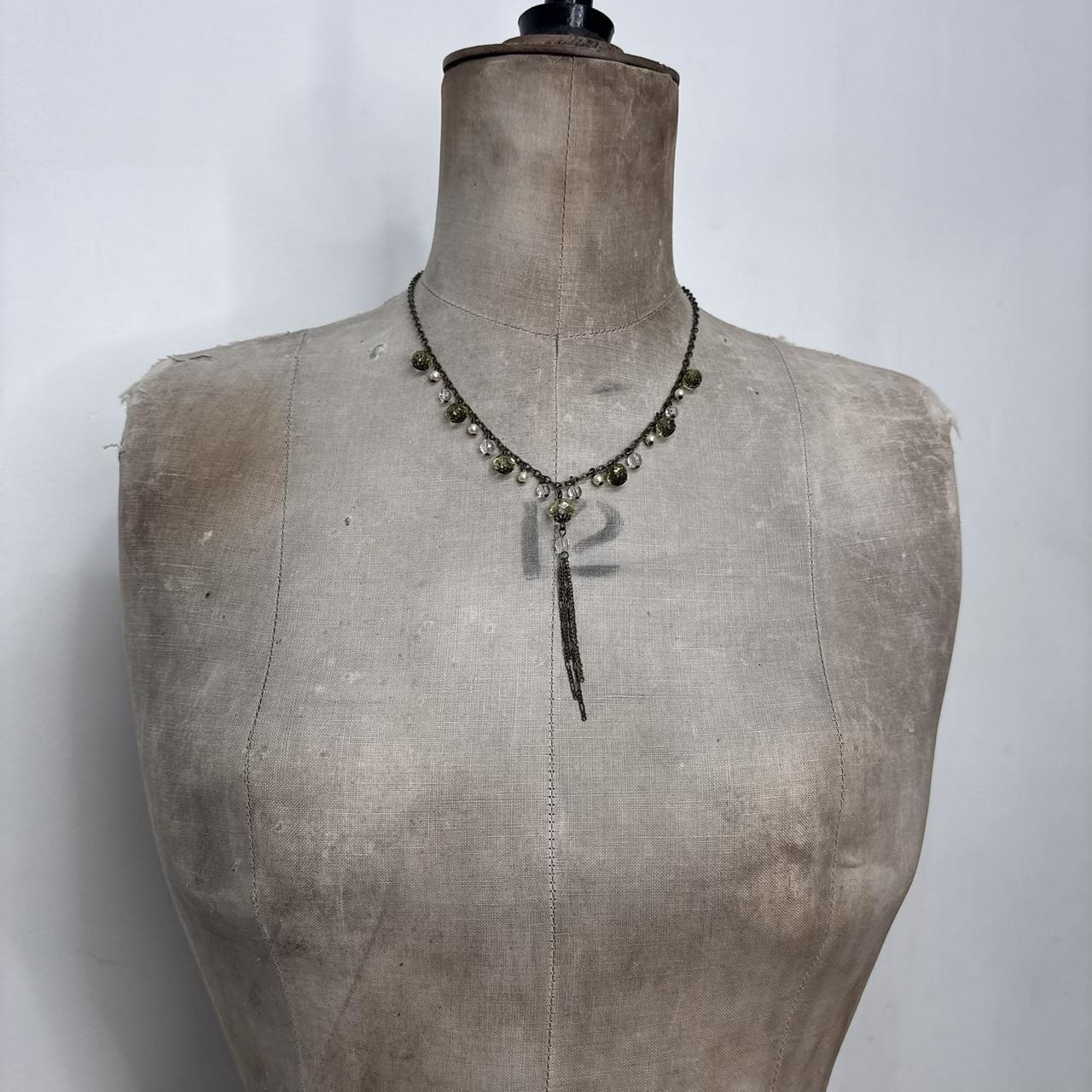 Chain layered chandiler necklace