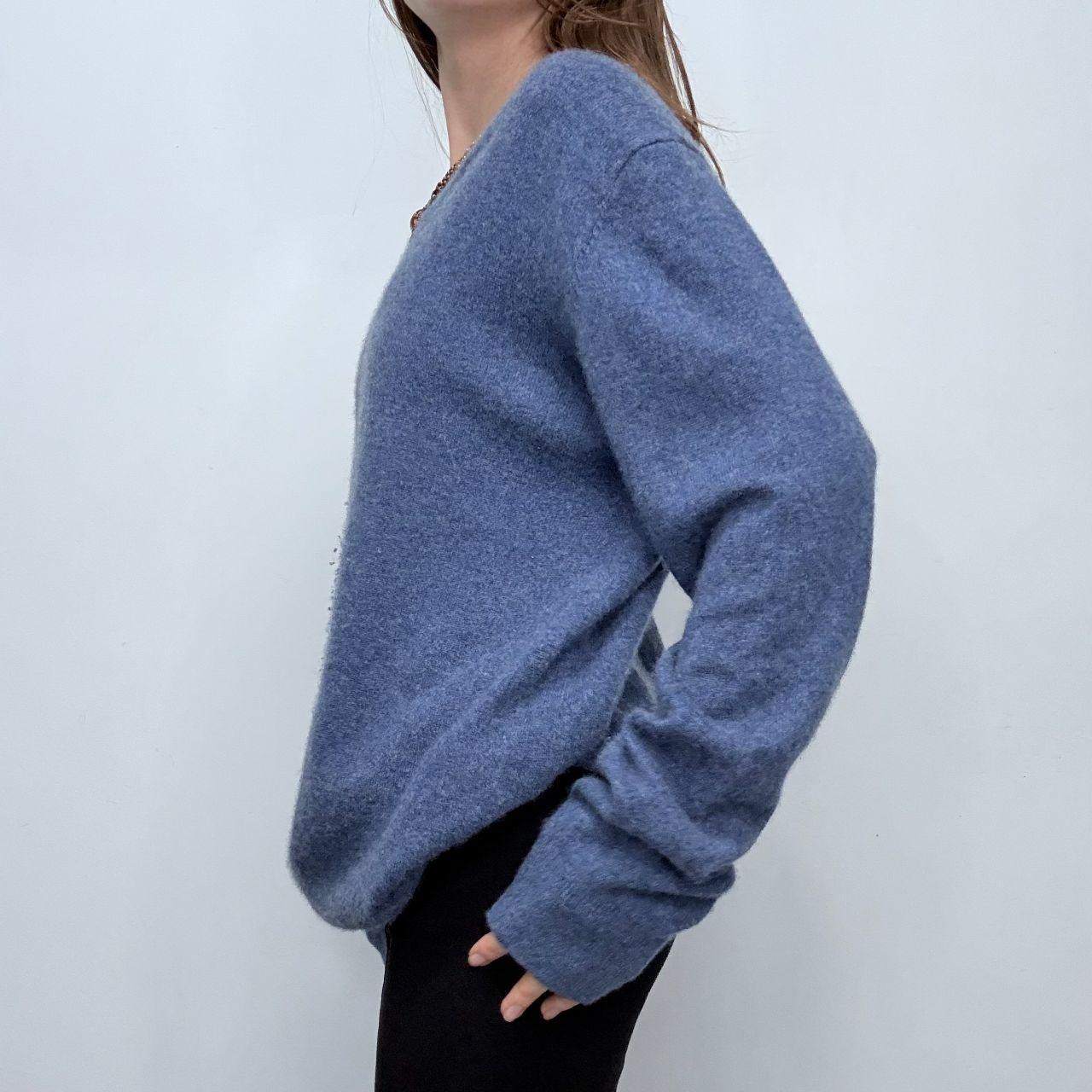 Blue slouchy cashmere jumper