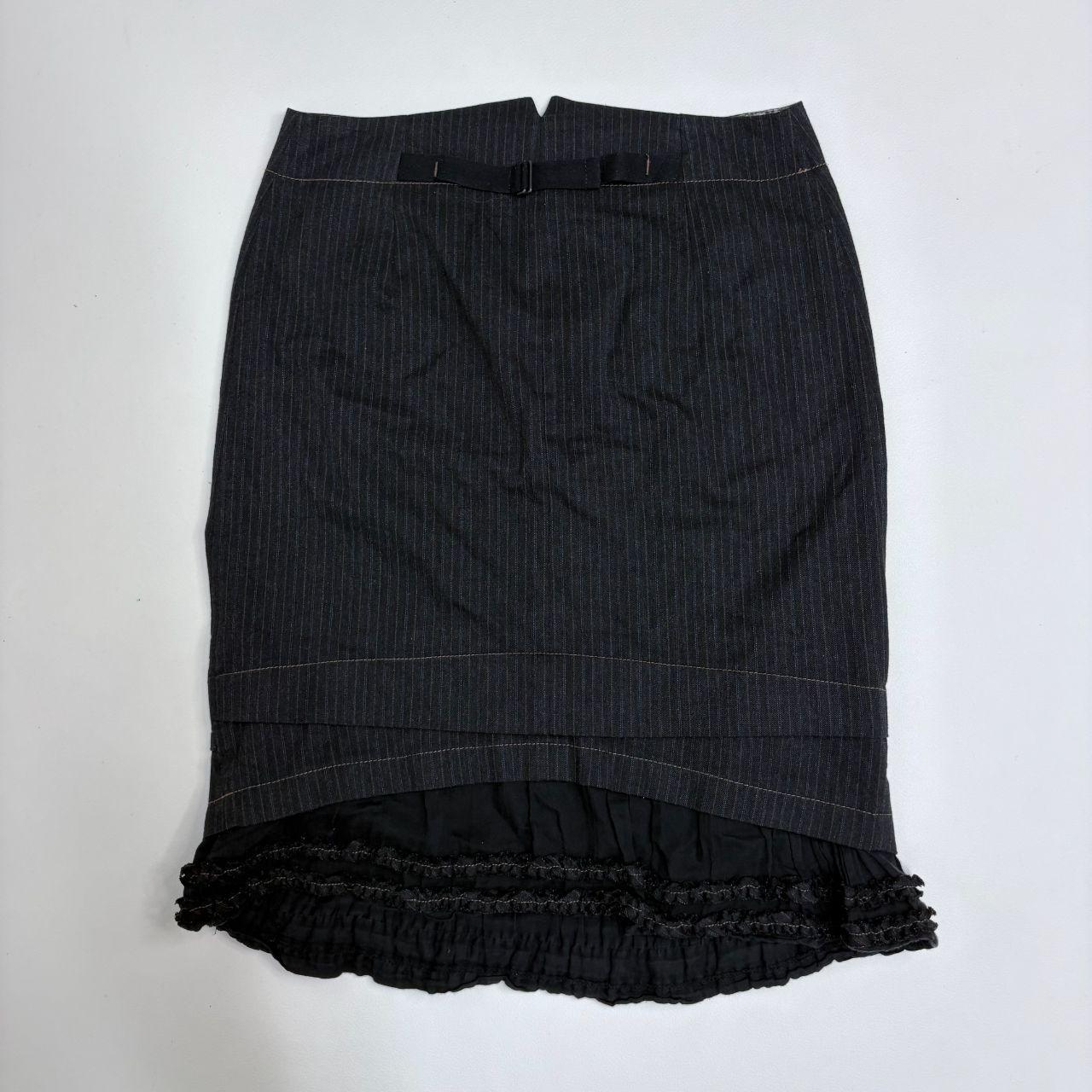Cop Copine black pinstripe a-line skirt