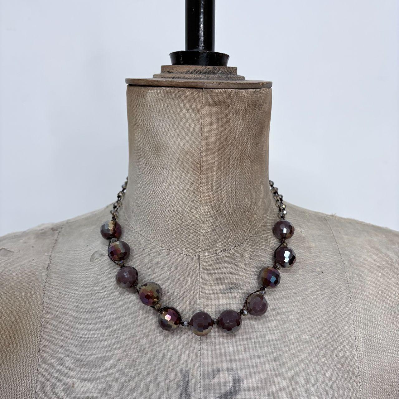 Chunky beaded ball necklace