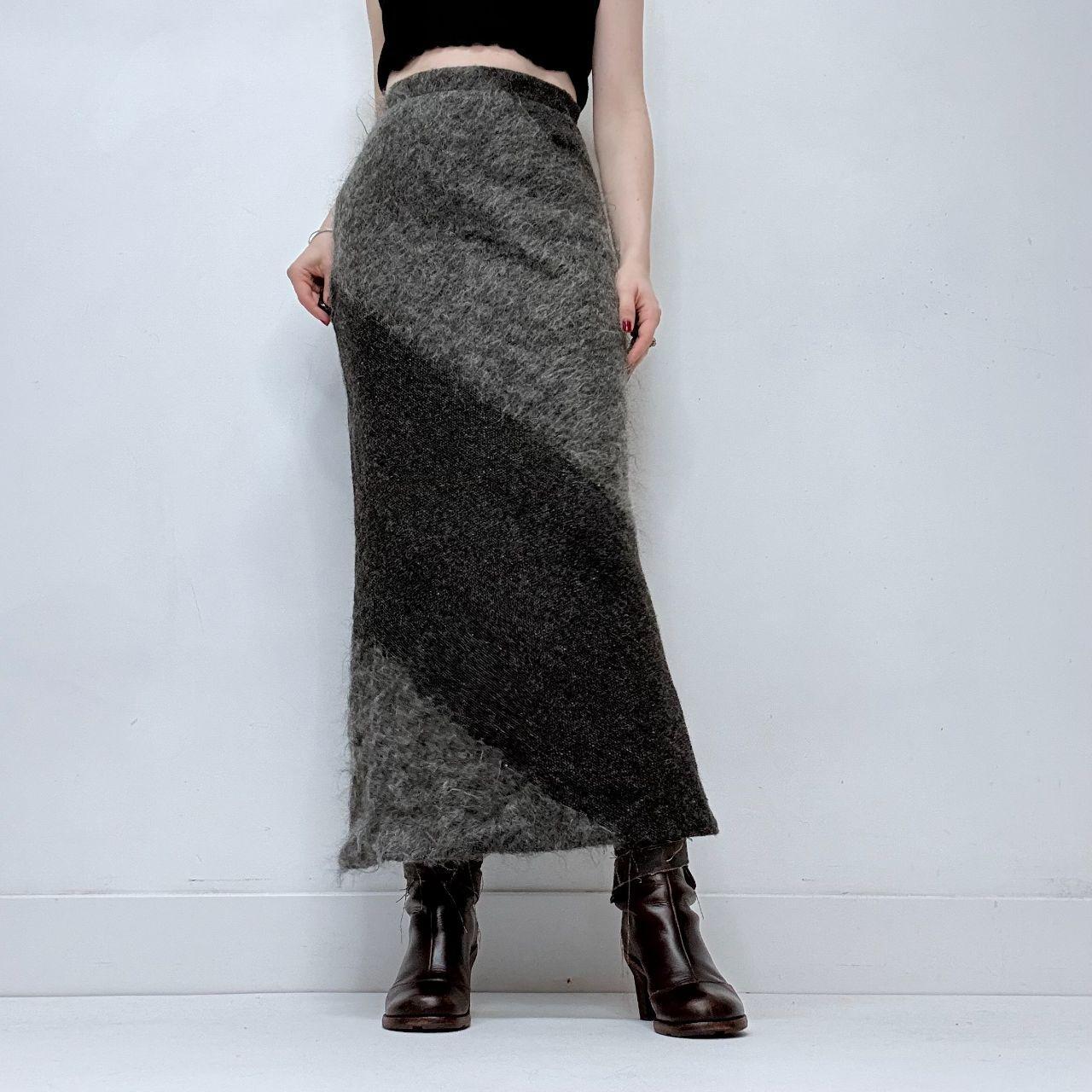 Mohair grey aline skirt