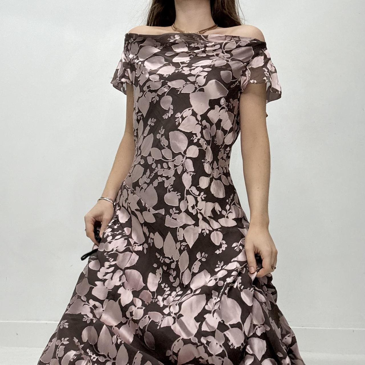 Slouchy silk cowl neck flutter dress