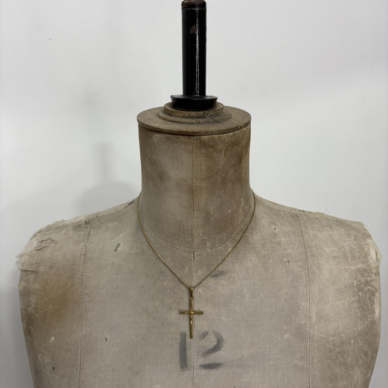 Gold cross necklace