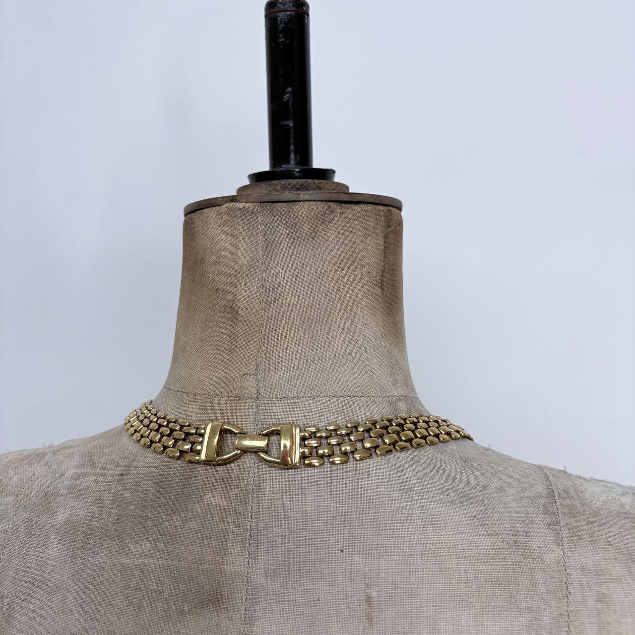 Gold chunky chain necklace