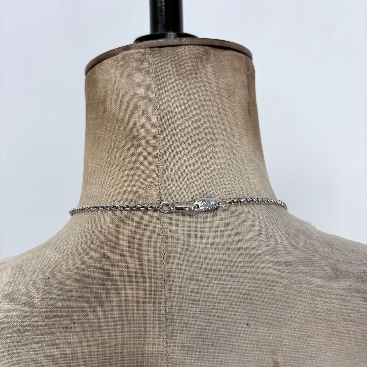 Silver vivienne westwood 90s present necklace