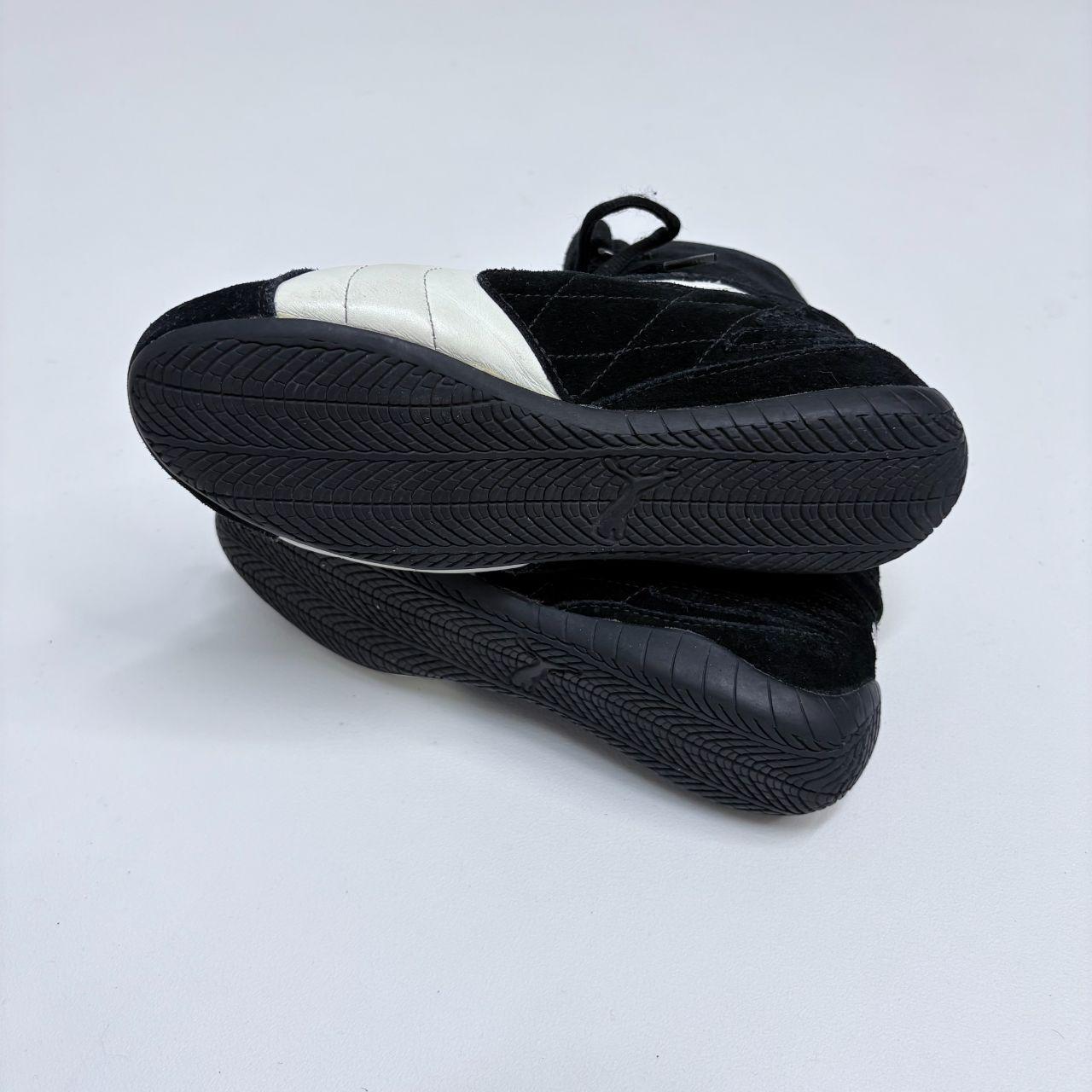 Black suede puma boxing boots