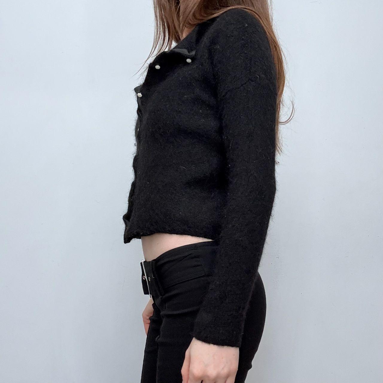 Black mohair sezane cardigan