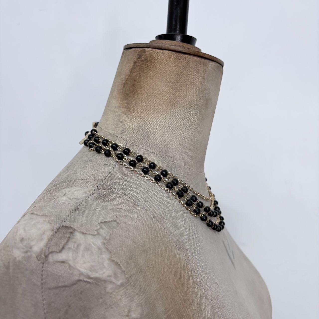 Layered gold chain necklace