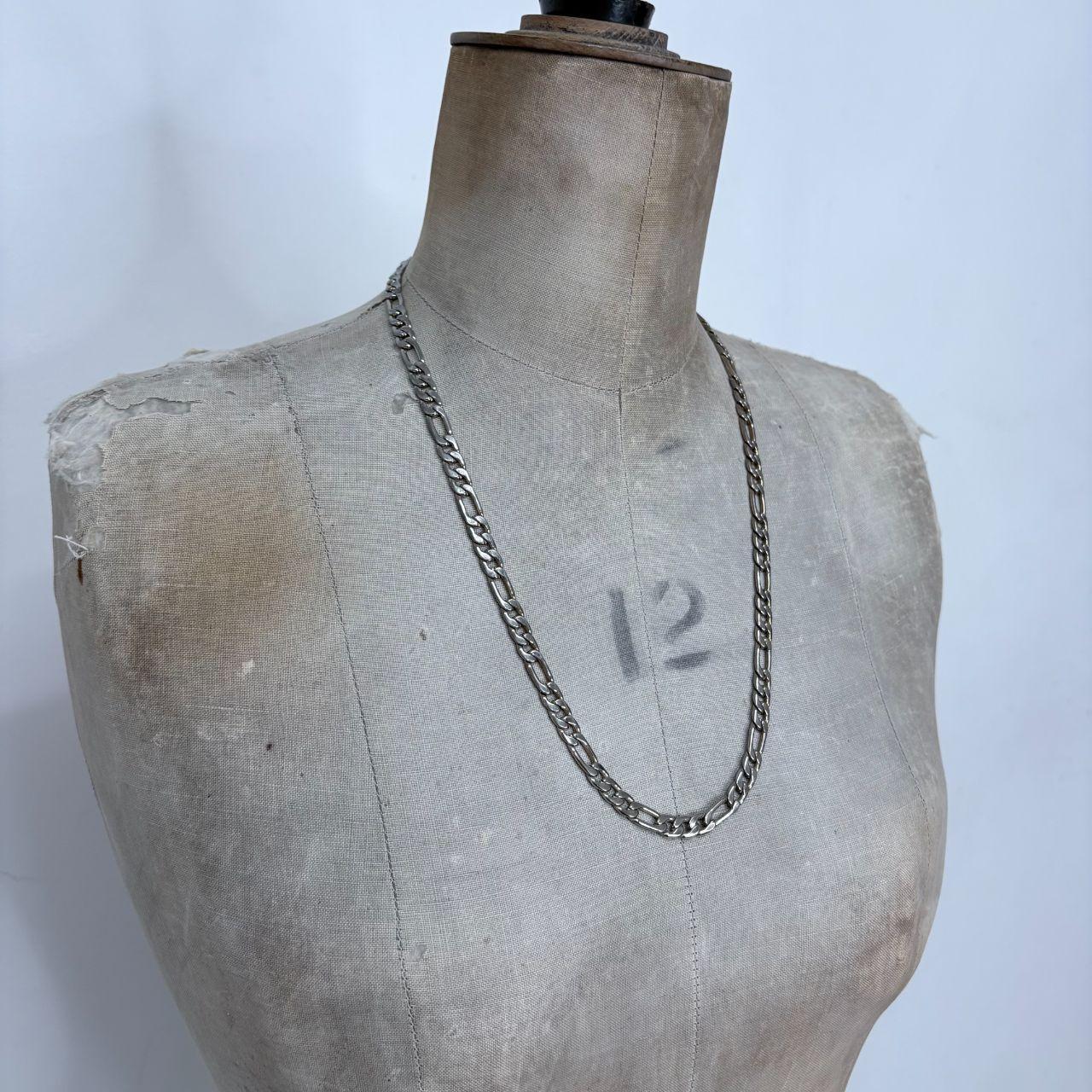Silver chunky chain necklace