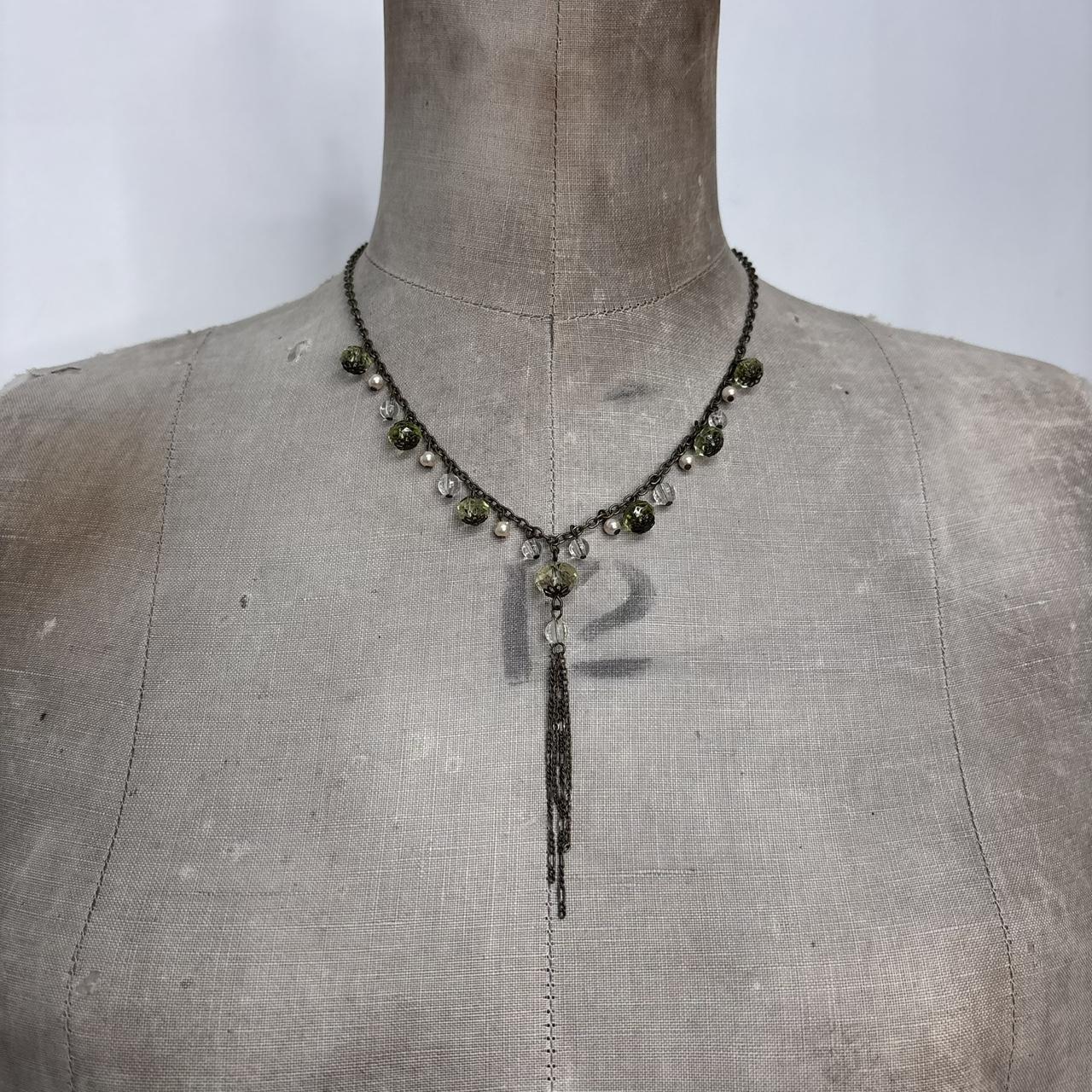 Chain layered chandiler necklace