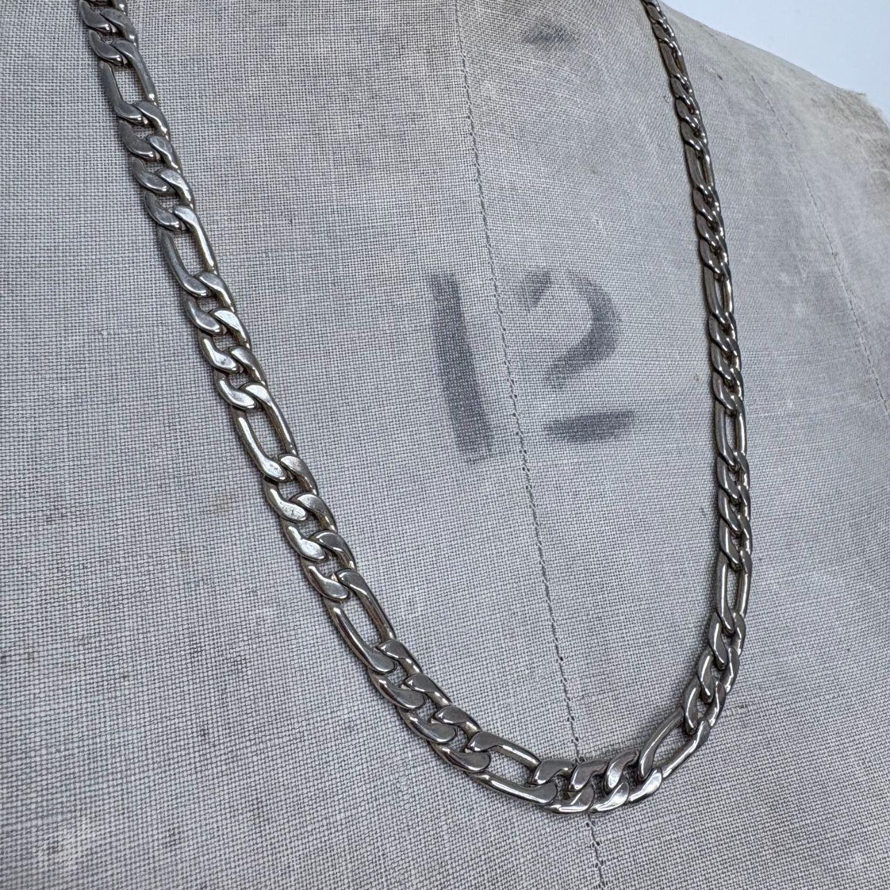 Silver chunky chain necklace