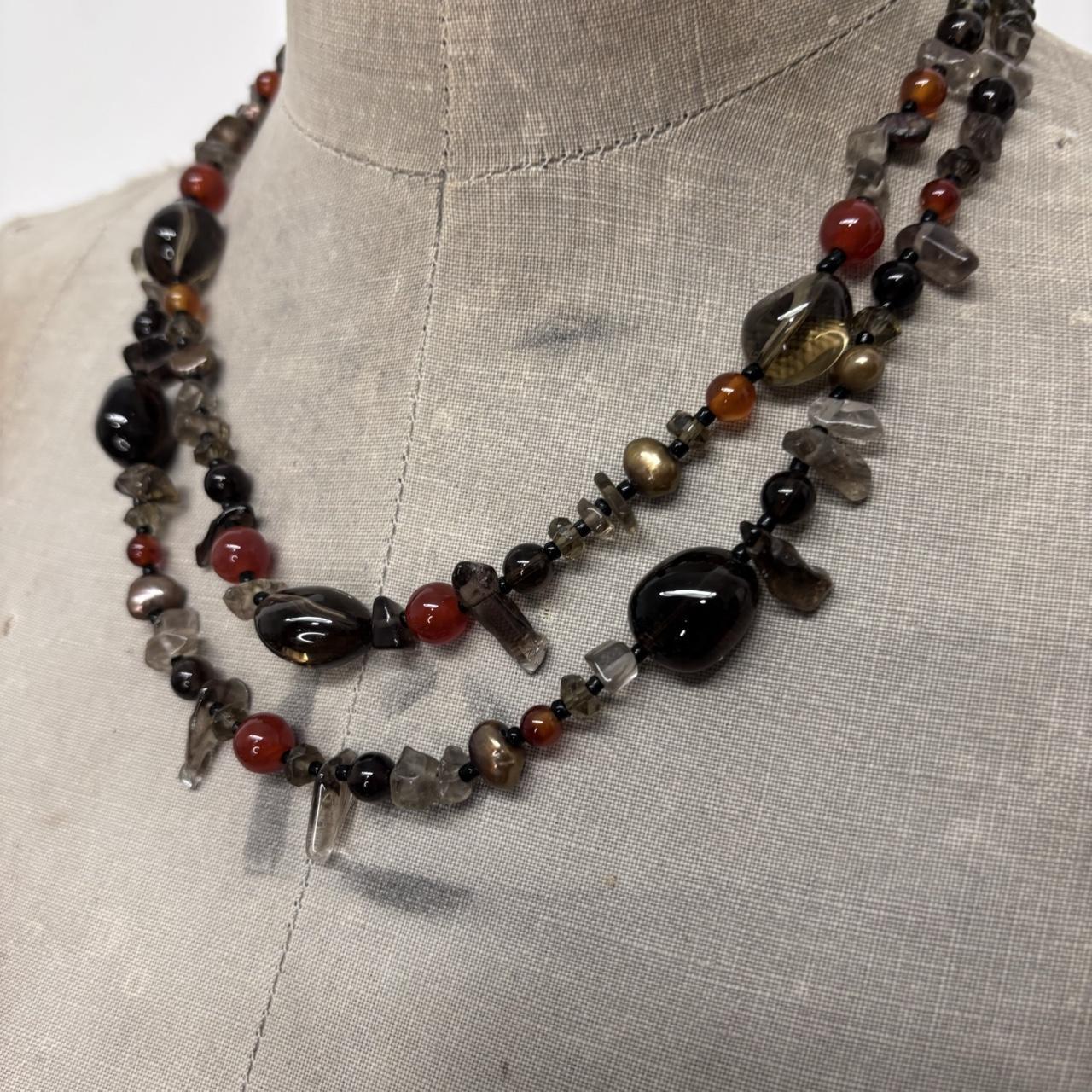 Chunky crystal stone necklace