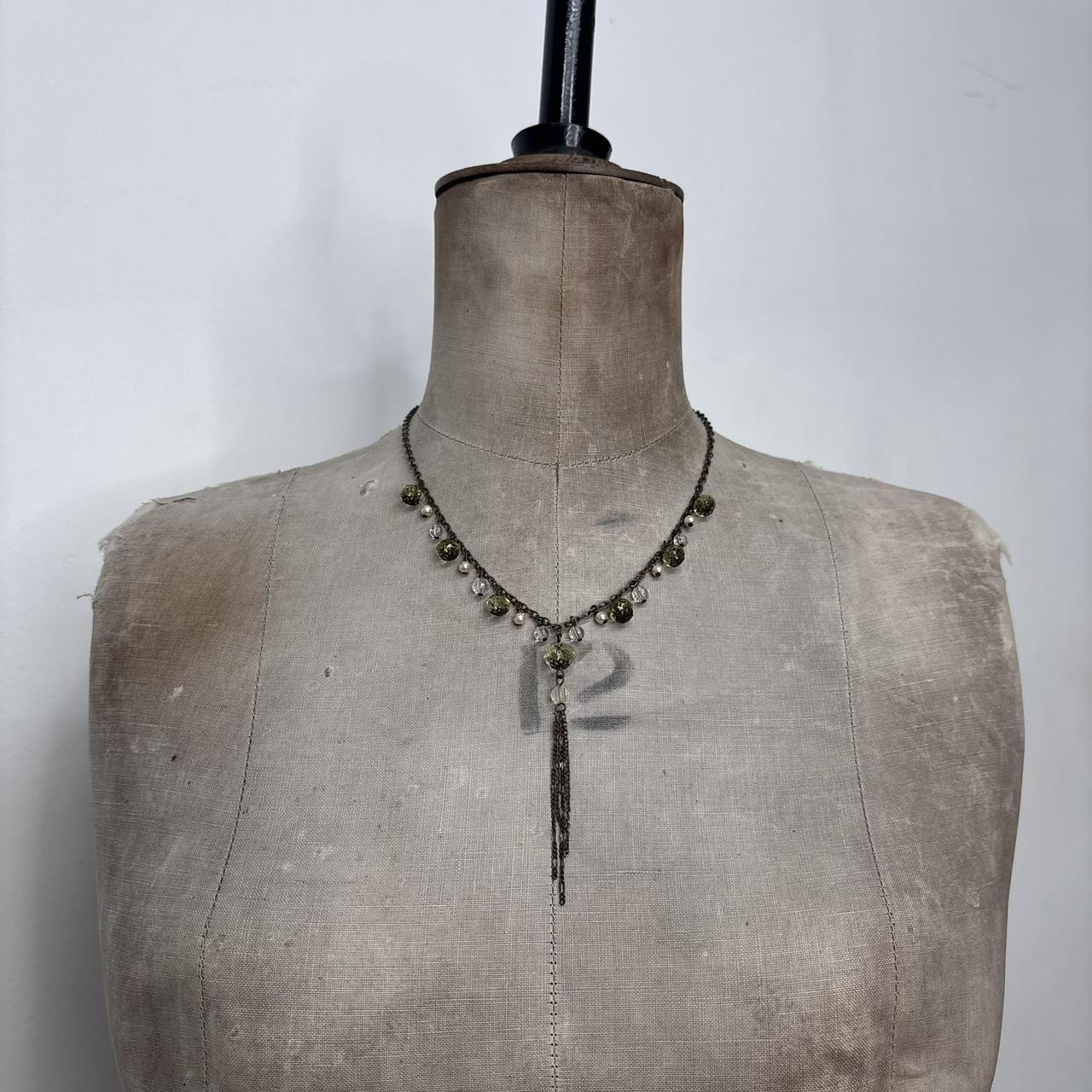 Chain layered chandiler necklace