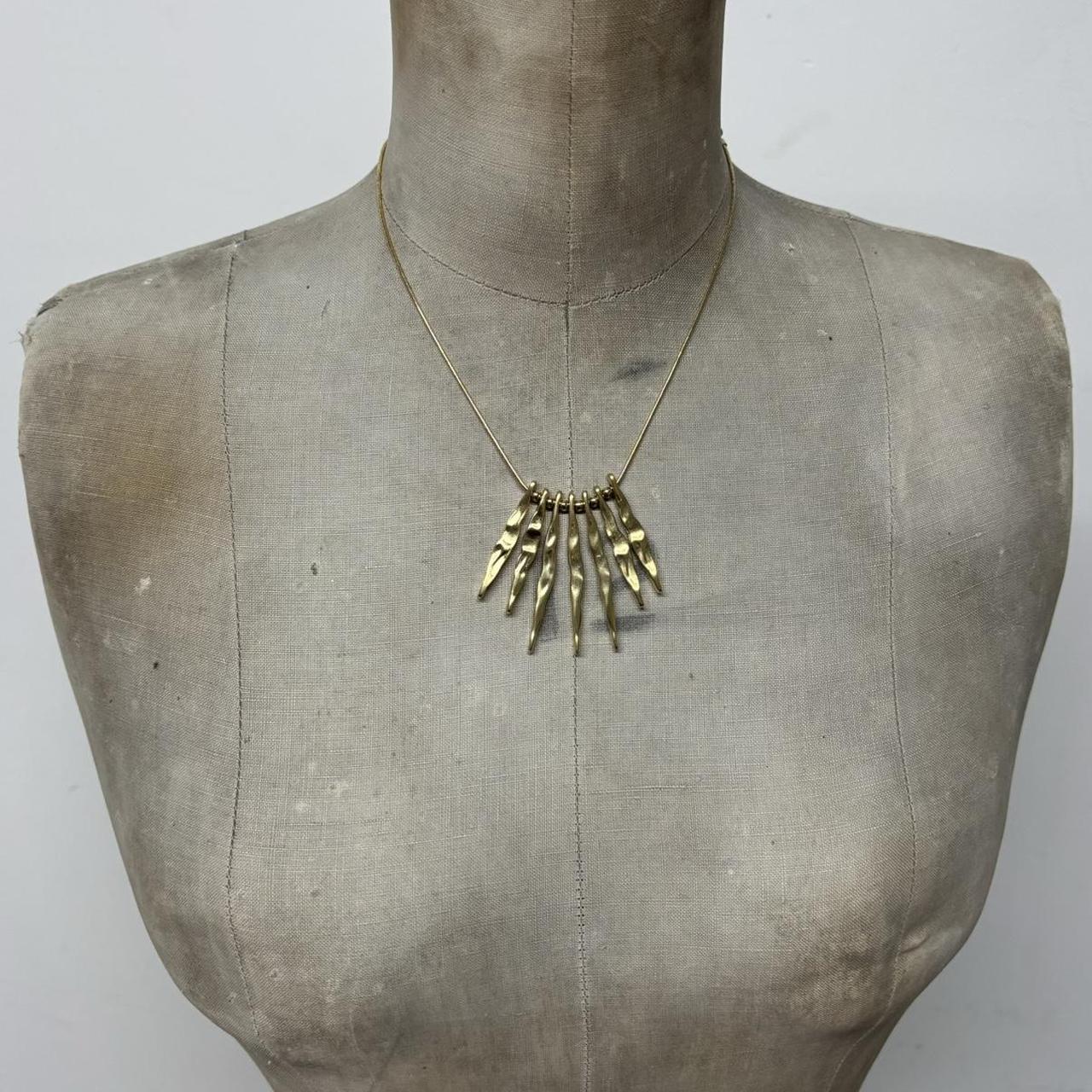 Gold shard layered necklace