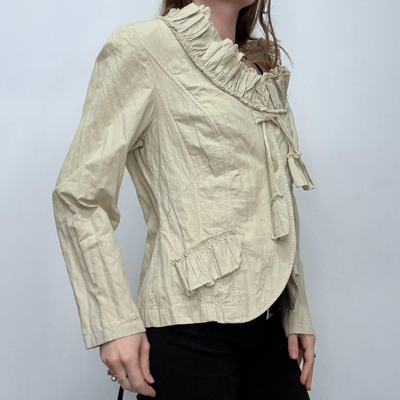 Flared structured flared shirt jacket