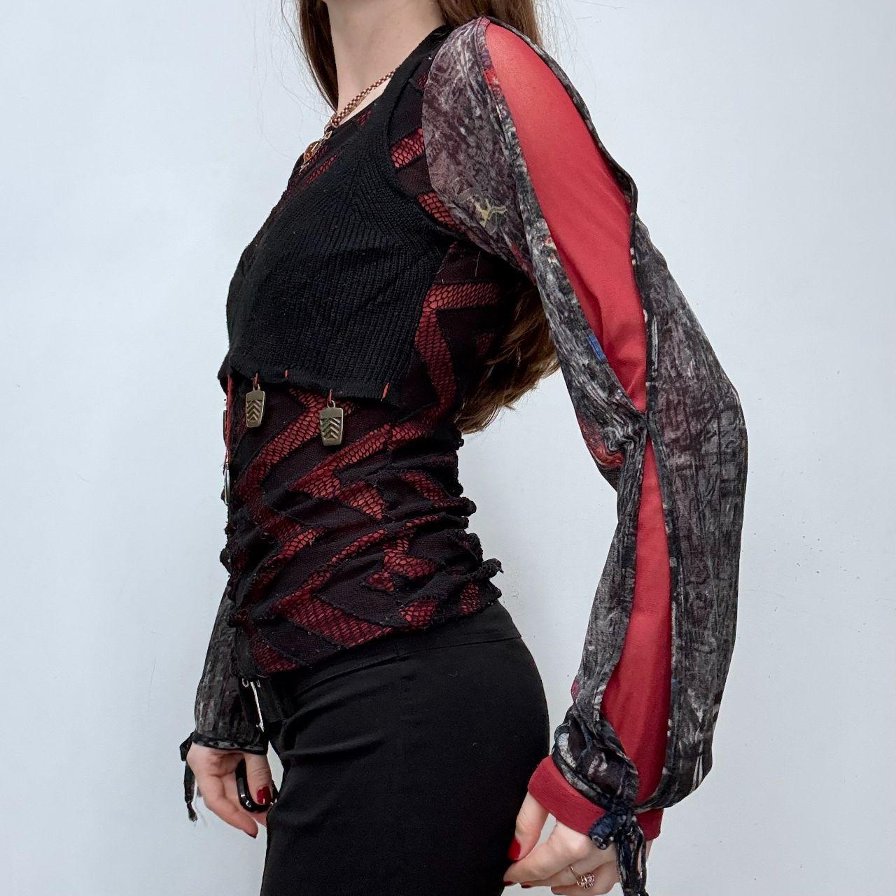 Save the Queen gothic grunge black top