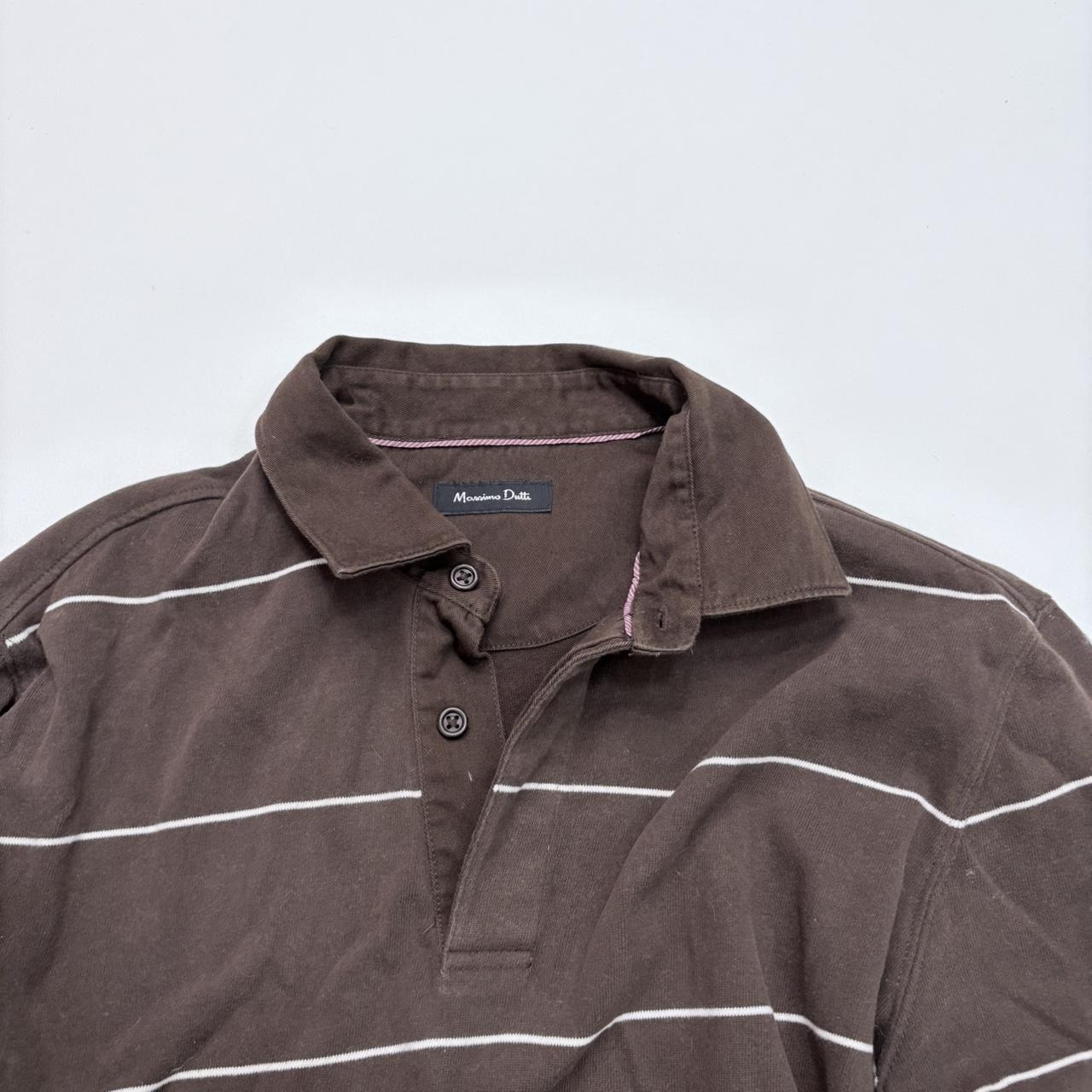 Slouchy brown striped top