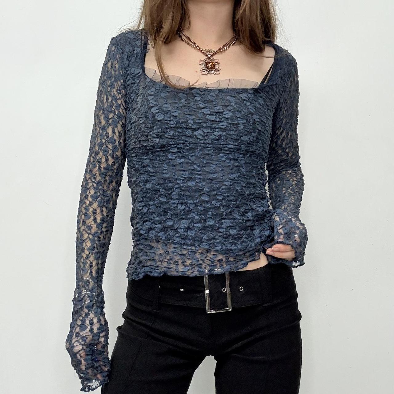 Blue lace fairy top