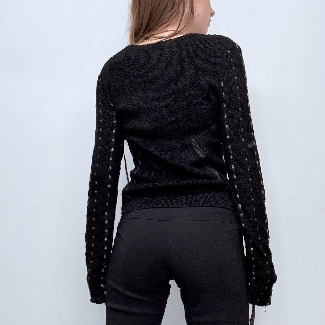 Black flared grunge fairy jumper