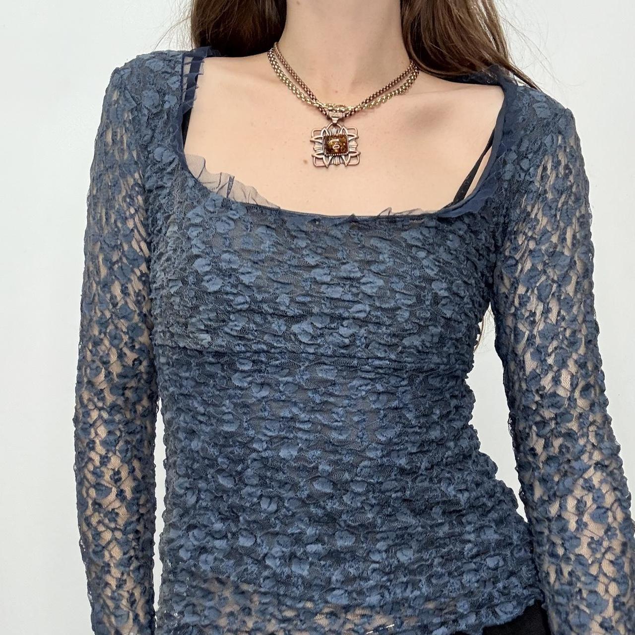 Blue lace fairy top