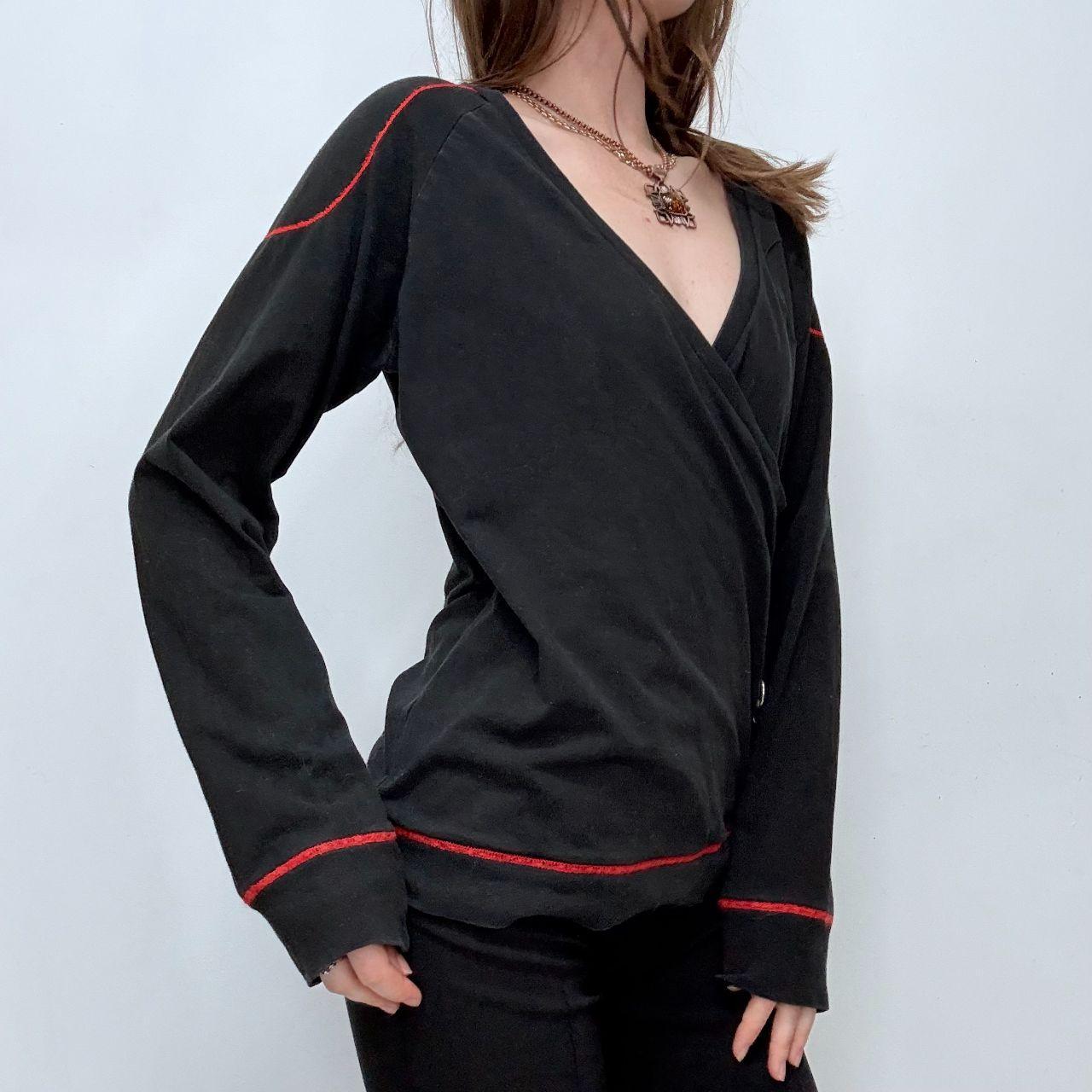Black cotton wrap Ferrari t-shirt