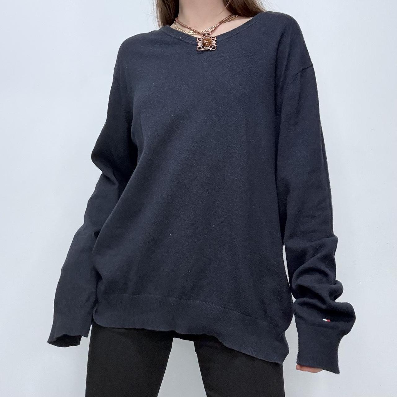 Navy blue slouchy oversized jumper