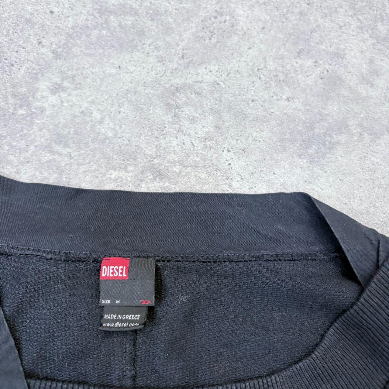 Black flared graphic Diesel shirt