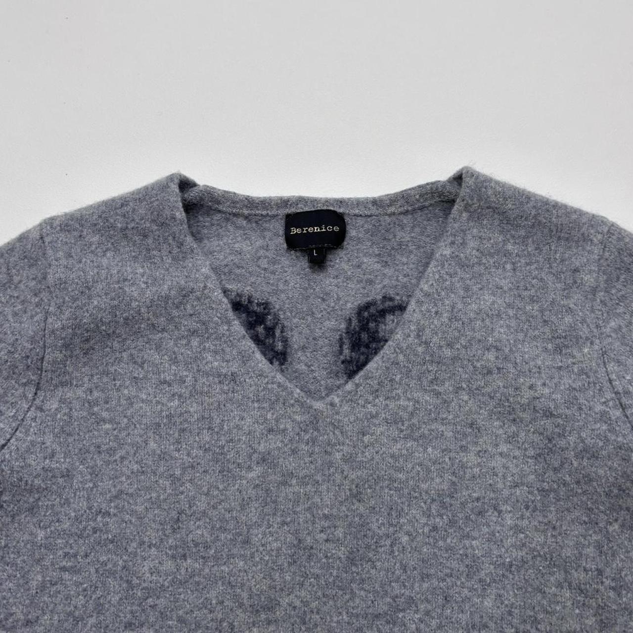 Grey wool angel knit jumper