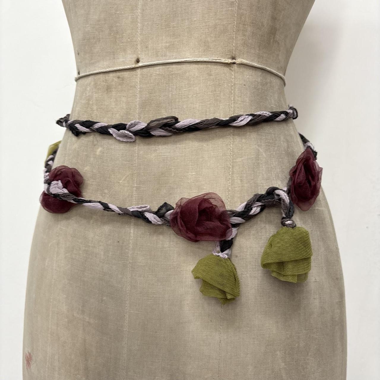 Woven flower fairy boho belt