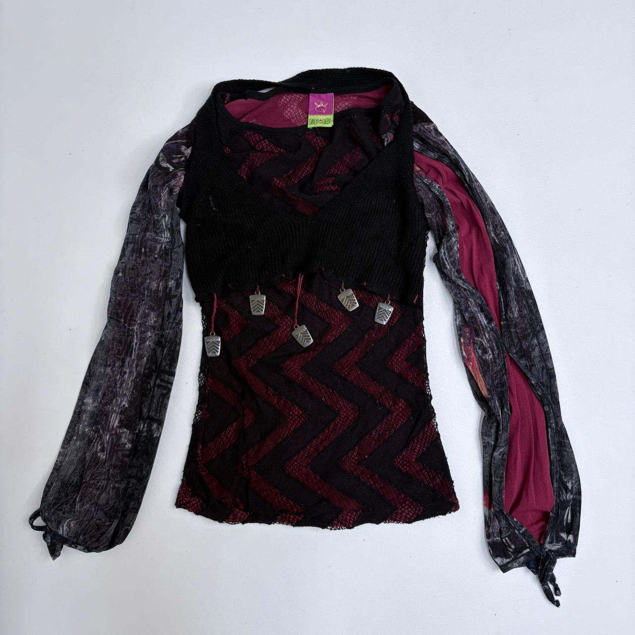 Save the Queen gothic grunge black top