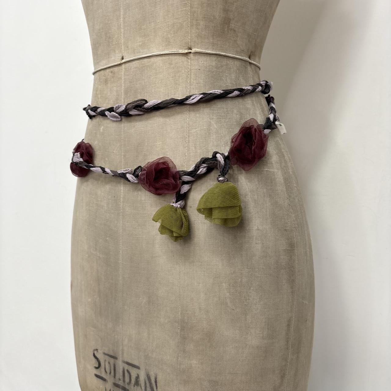 Woven flower fairy boho belt
