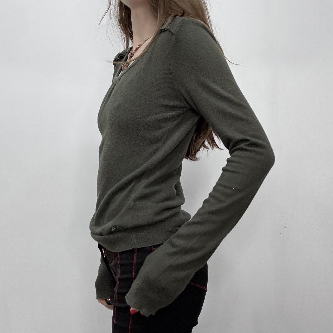 Khaki military Burberry jumper