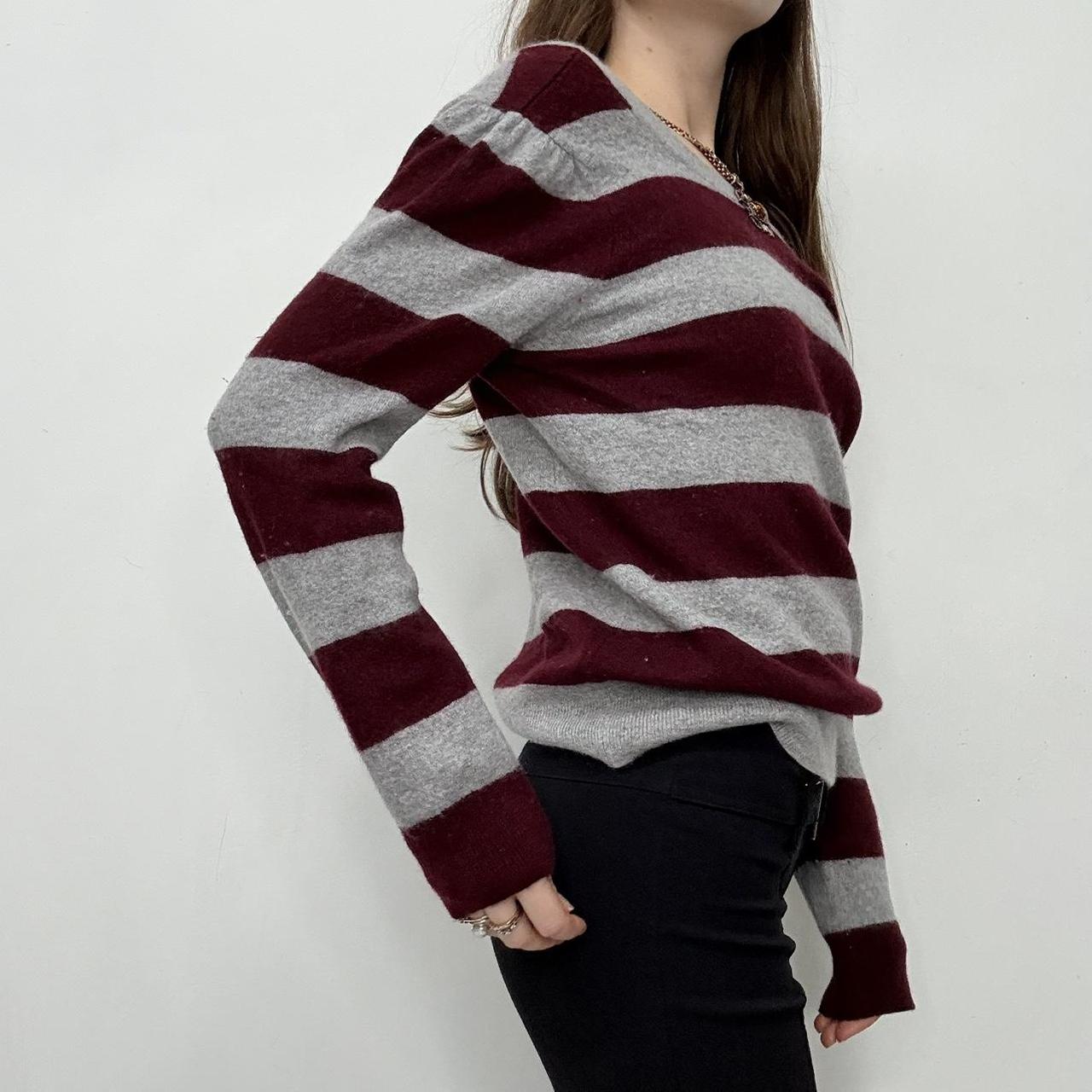 Slouchy striped cashmere jumper