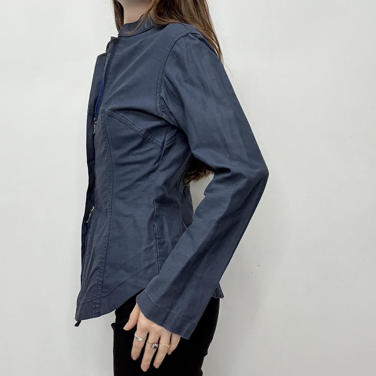Navy structured Maharishi jacket shirt