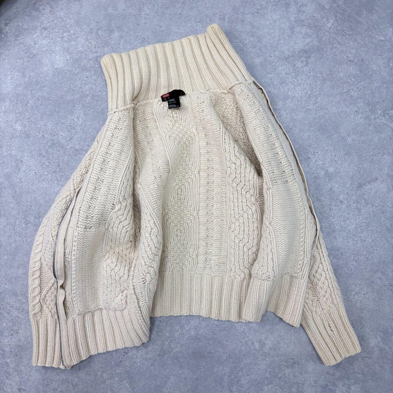 Wool cable knit Diesel cardigan
