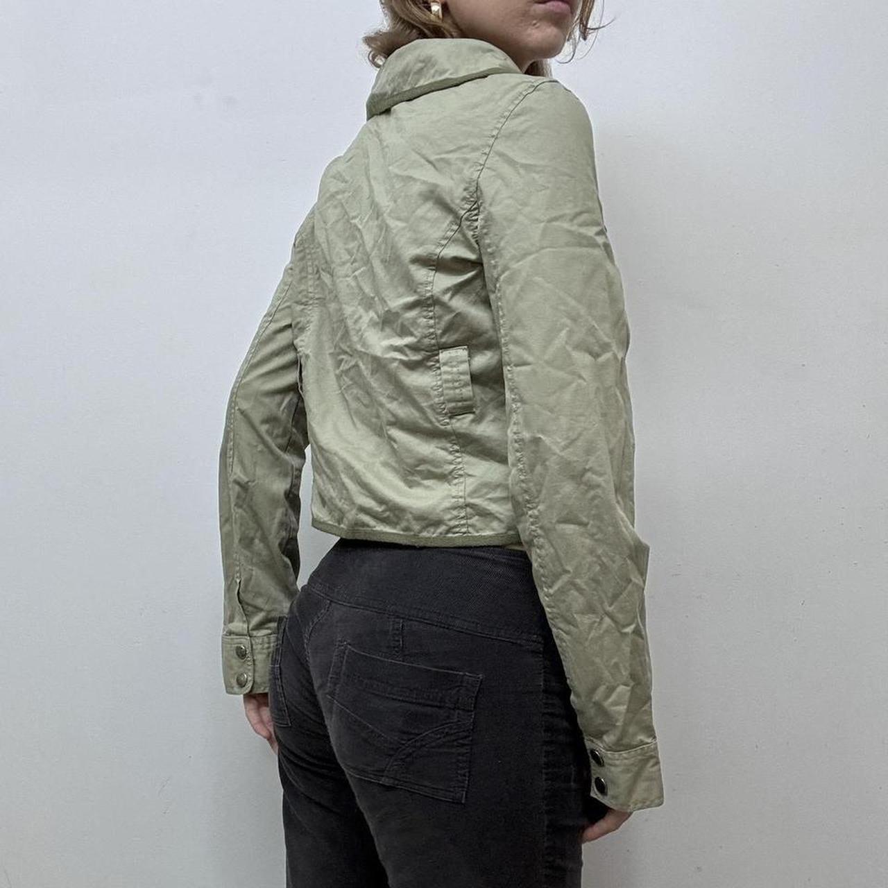 Military khaki utility jacket