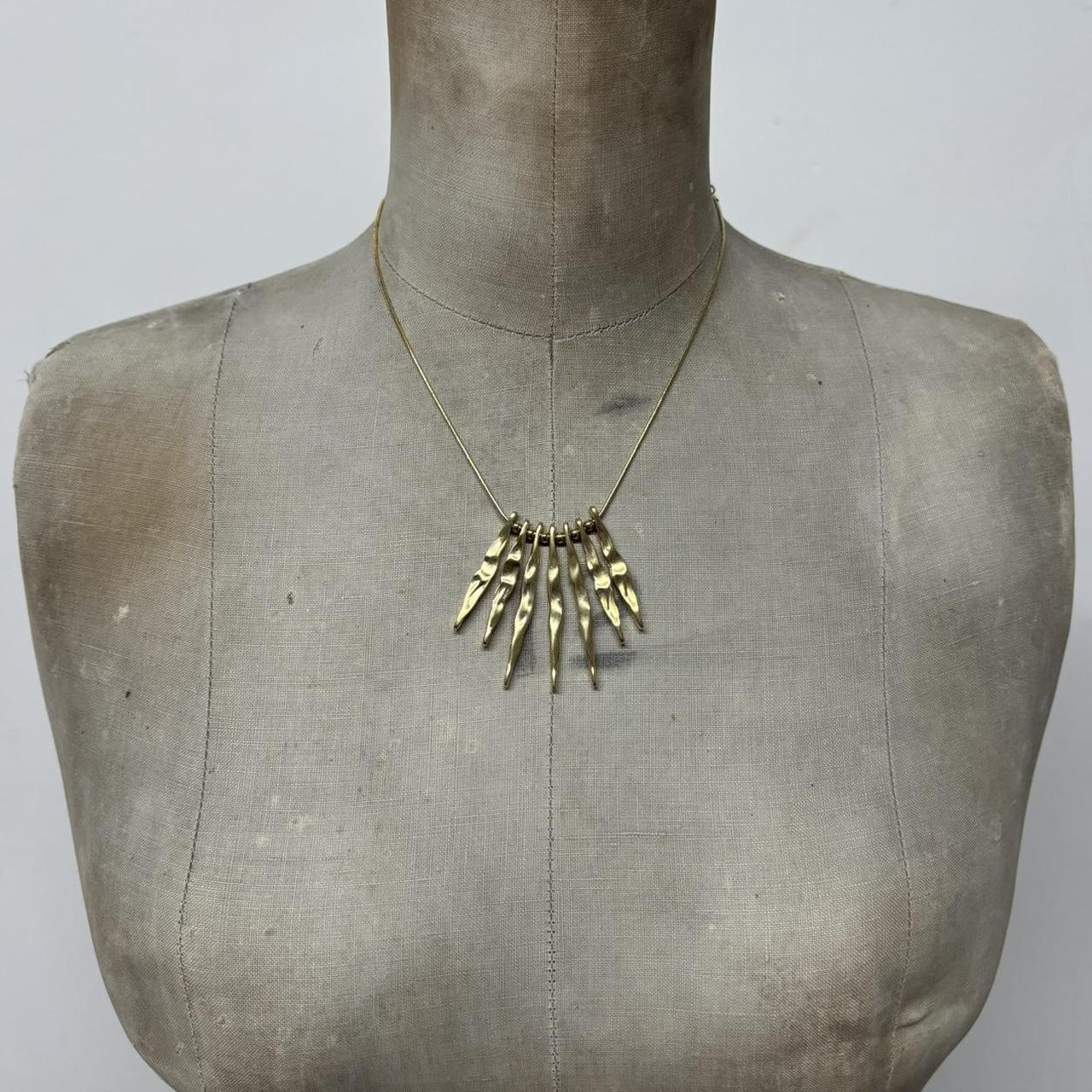 Gold shard layered necklace